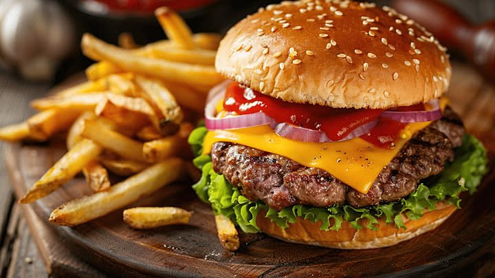 برغر كلاسيك بالجبنة